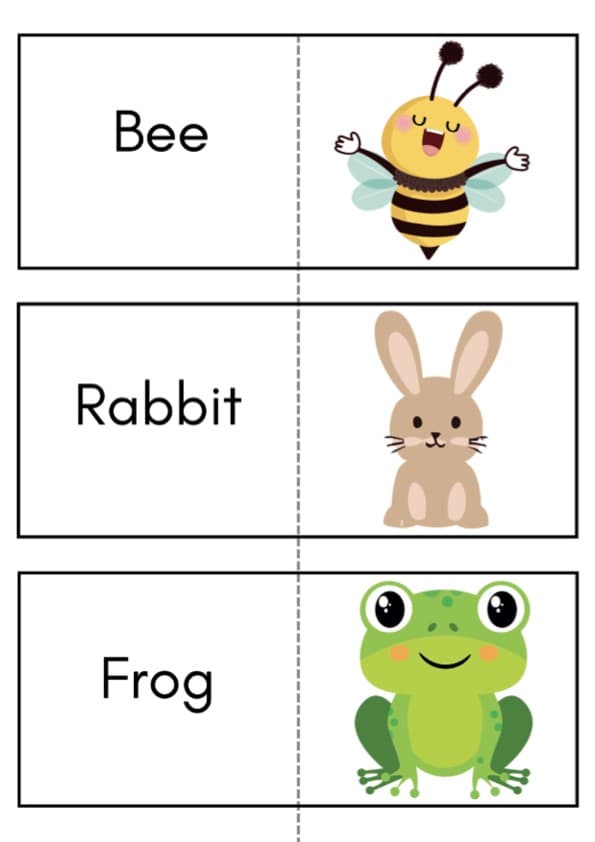 Farm Animals Flash Cards | Farm Vocabulary Cards in 4 Sizes | 1st Grade ESL