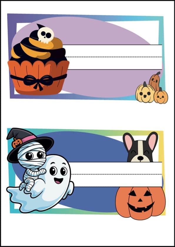 Halloween Classroom Decor Pack | Name Tags, Month and Day Labels, Color Posters | Pre-K