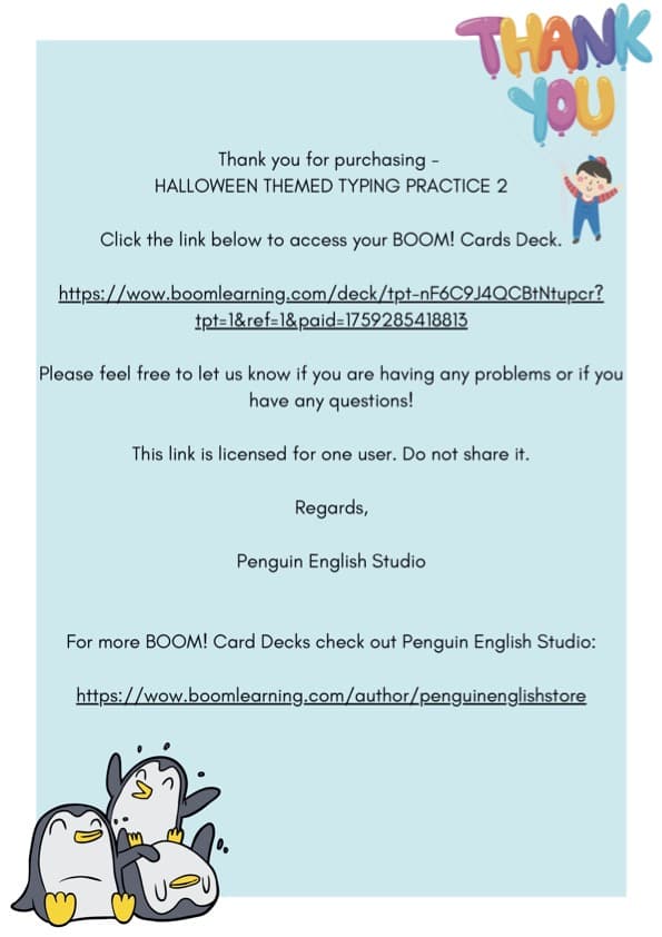 Halloween Typing Practice 2 Boom Cards | Digital Keyboard Skills | K-3rd Grade