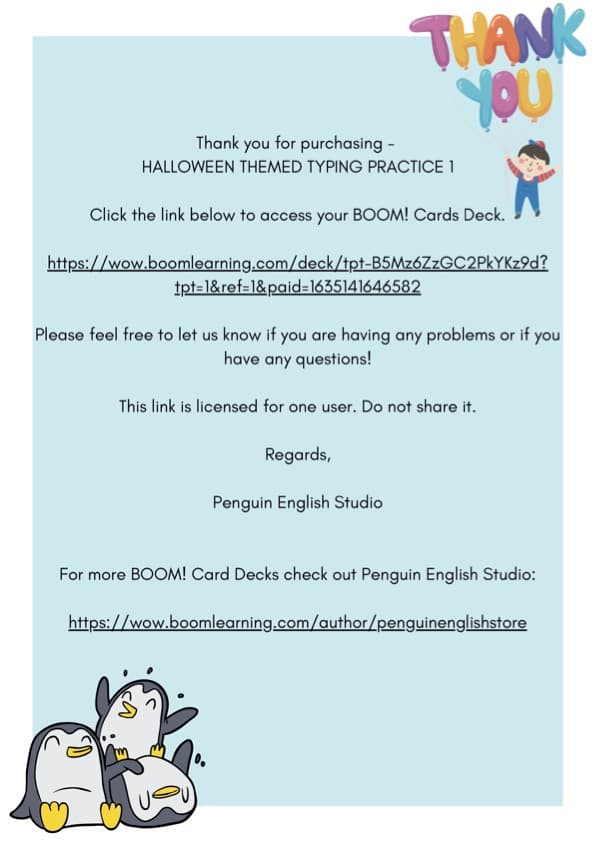 Halloween Typing Practice Boom Cards | Keyboarding Digital Task Cards | K-3 ESL