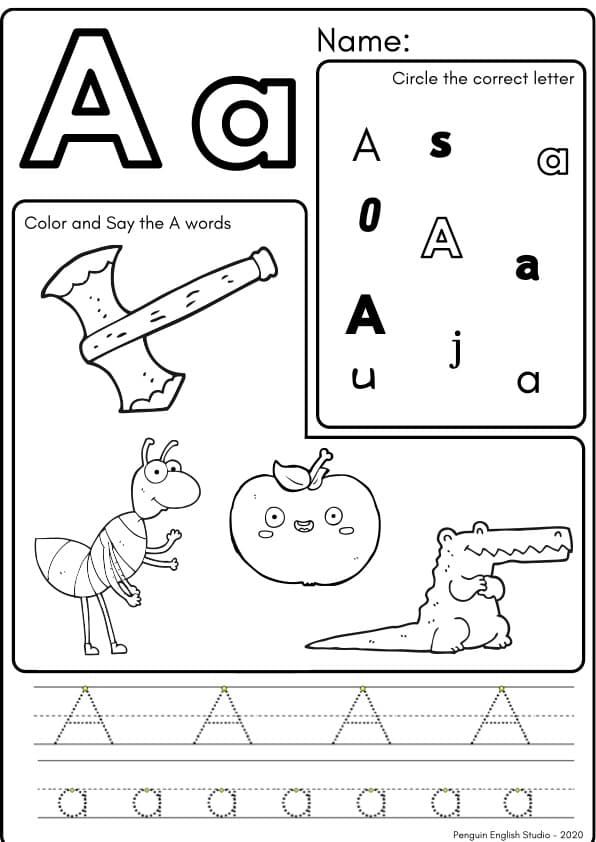 Letter of the Week Activity Book | 129 A-Z Alphabet Worksheets | Pre-K and Kindergarten