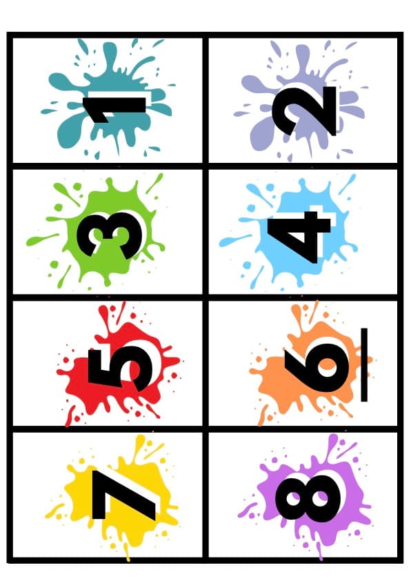 Numbers 1-20 Flash Cards and Wall Display | Number Words with Counting Pictures | Pre-K-1st Grade Math