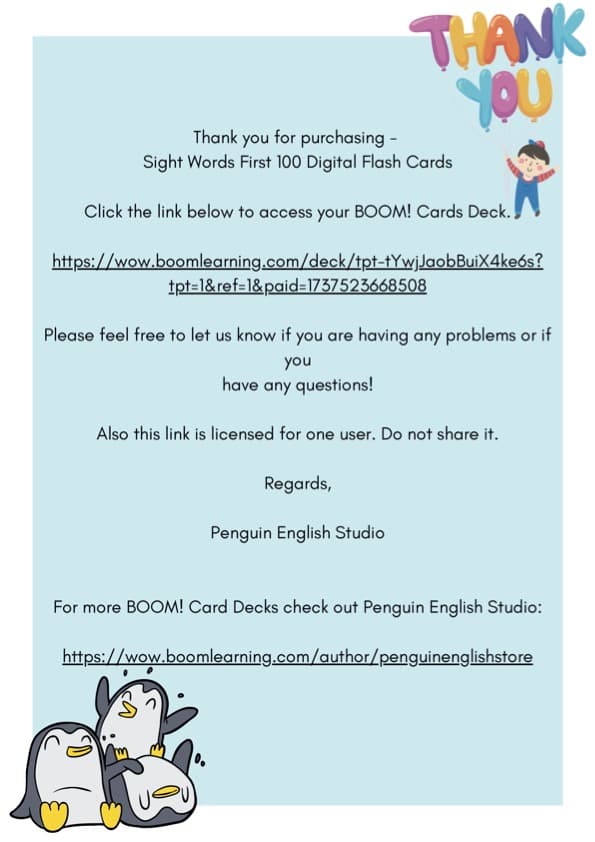 First 100 Sight Words Digital Flash Cards | Boom Cards | Pre-K-2nd Grade