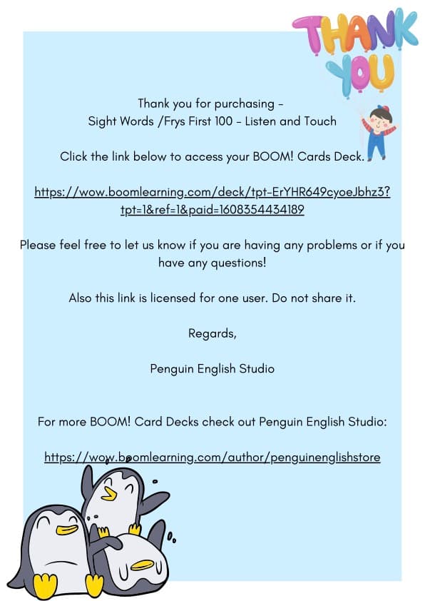 Fry's First 100 Sight Words Boom Cards | Listen and Touch Audio Deck | 1st Grade