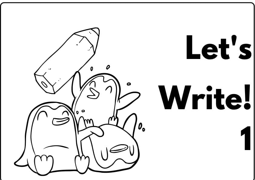 Writing Practice 1 A to Z and Numbers 1 to 10 Book 1 ELA | 1st Grade Math