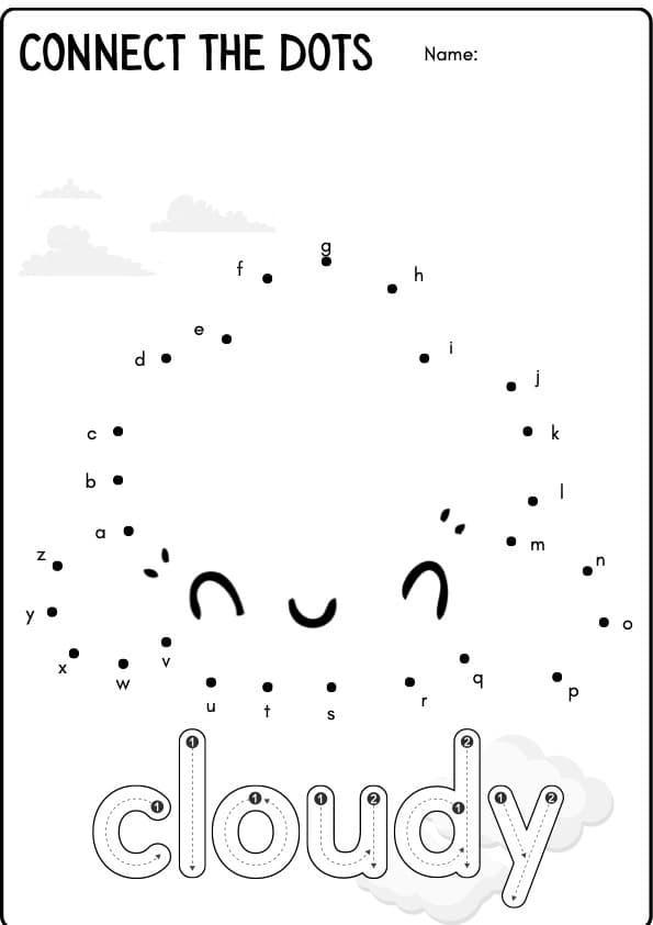 Writing Skills Connect The Dots Weather Theme | 1st Grade Writing