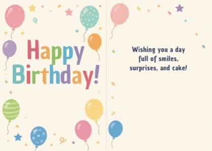 Classroom Birthday Cards Printable Set | 13 Student Birthday Cards K-2