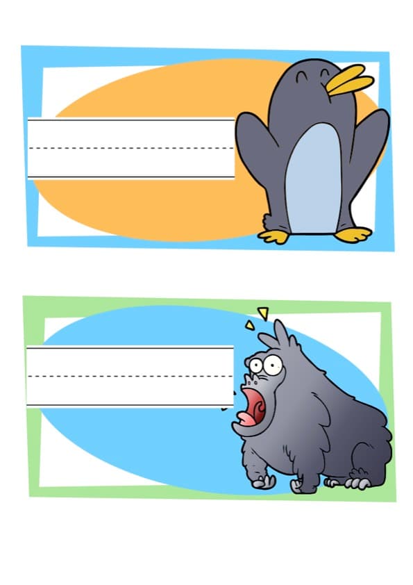 Animal Name Tags | 20 Printable Classroom Labels, Pre-K to Grade 1