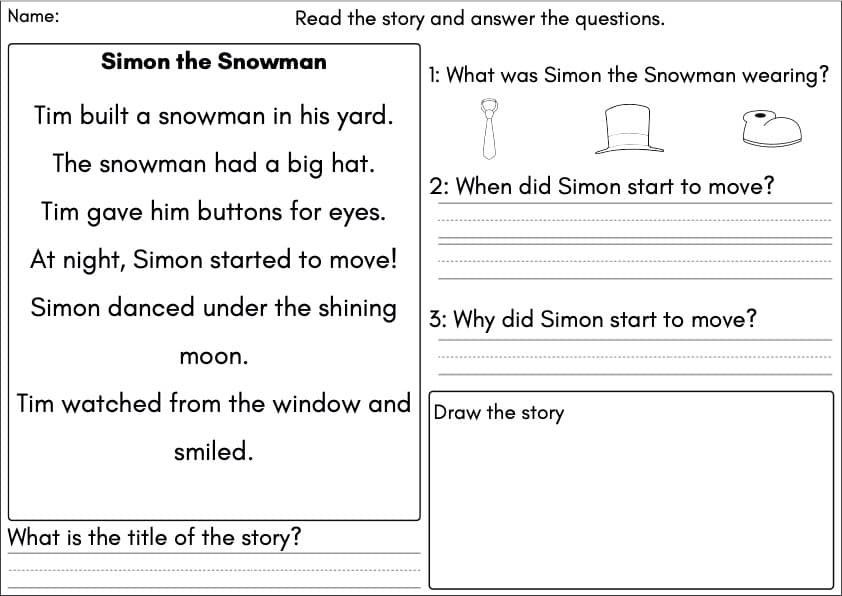 Winter and Christmas Reading Comprehension | 15 Short Stories | 1st Grade Seasonal