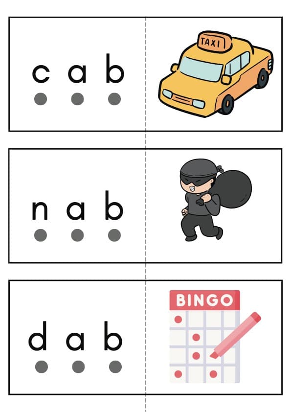 CVC Flash Cards with Sound Buttons | 160 Short Vowel Word and Picture Cards | 1st Grade CVC Words