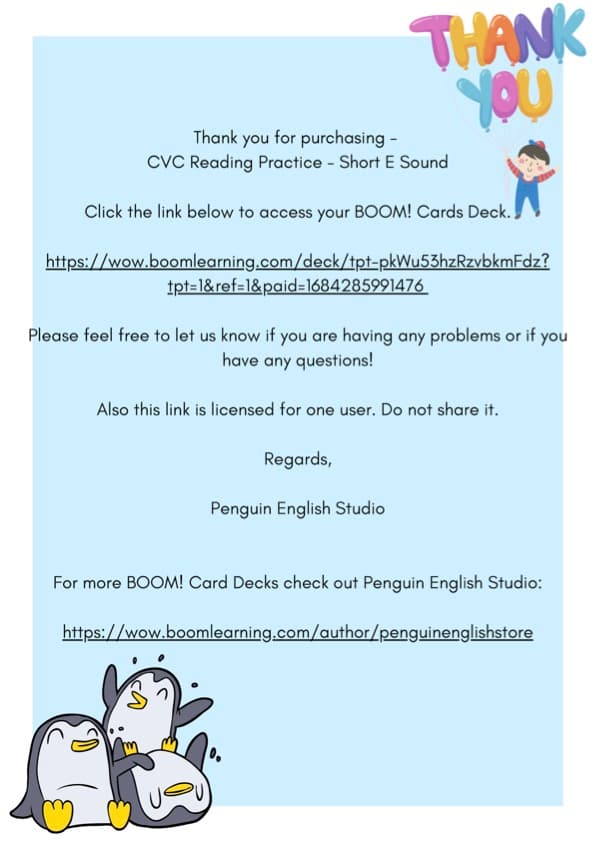 Short E CVC Spelling Boom Cards | 26 Words, Drag and Drop and Typing | Kindergarten CVC Words