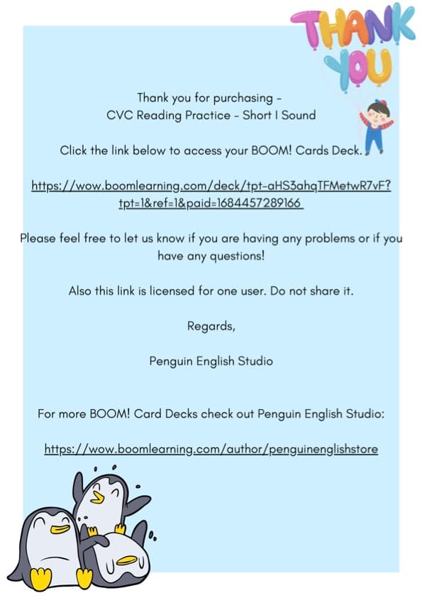 Short I CVC Spelling Boom Cards | 33 Words, Drag and Drop and Typing | Kindergarten CVC Words